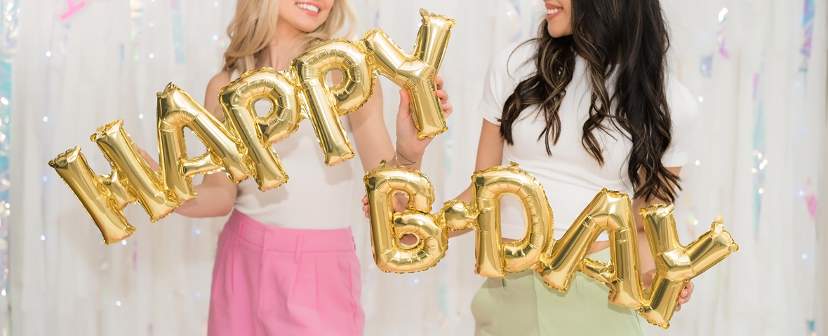 ハッピーバースデー・レターバルーン