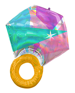 イリディセントウェディングリングホログラム