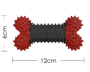 ペットトイ・デュアボーン・レッド/ブラック